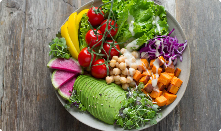 rainbow salad bowl